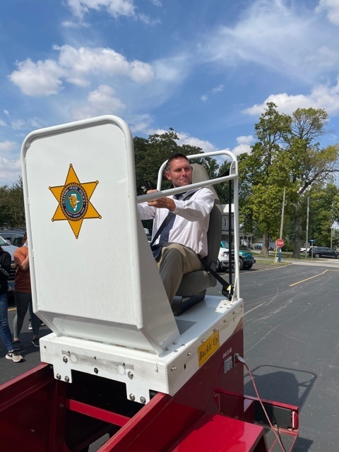 Mr. Kennedy wanted to try the Seat Belt Convincer