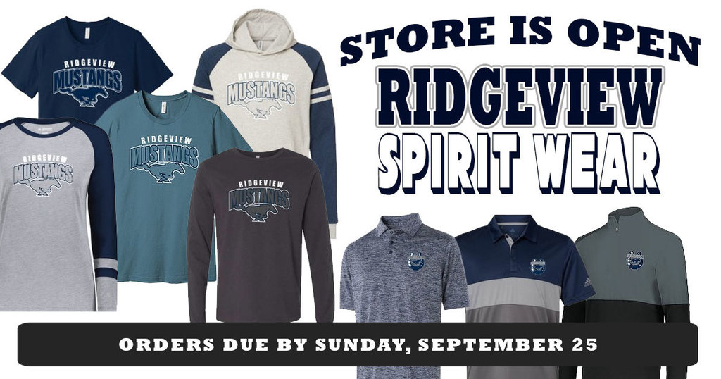 Ridgeview Spiritwear Store open