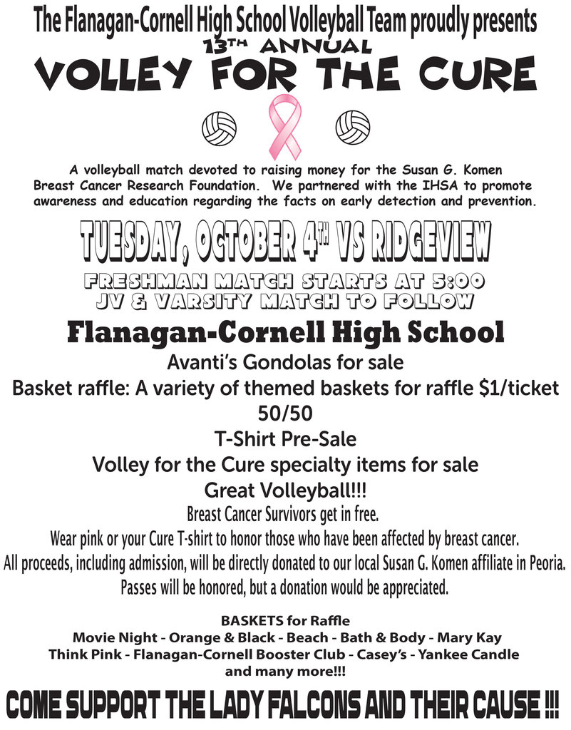 Volley for the Cure Flyer